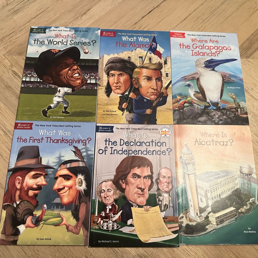 Lot of 6 What Is books